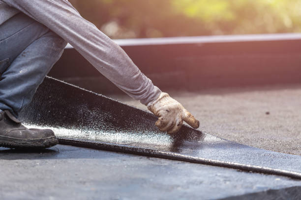 Professional Interior Drainage System technician working in Shirley, NY
